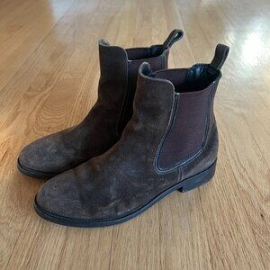Thursday Boot Co Duchess Brown Suede Leather Chelsea Boots Women's Size 7.5